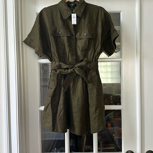 Brand new with tags Banana Republic linen safari dress size xs